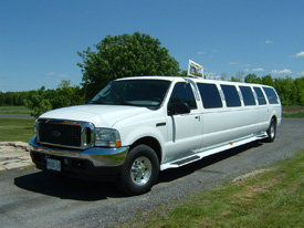 Limo with Bachelorette Flag picture